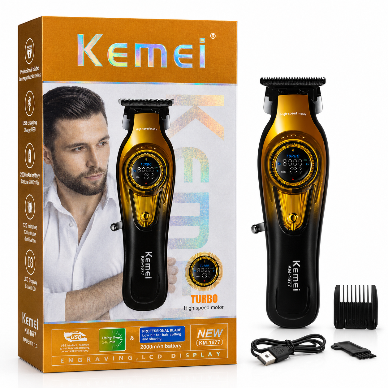 Kemei 1677 Beard Trimmer